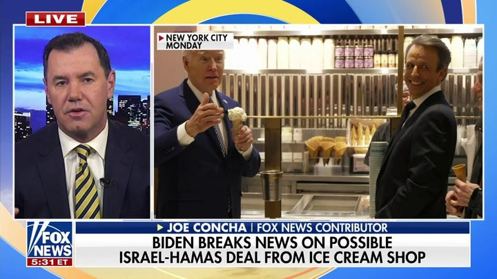 Joe Concha reacts to Biden breaking news on possibly Gaza cease-fire: 