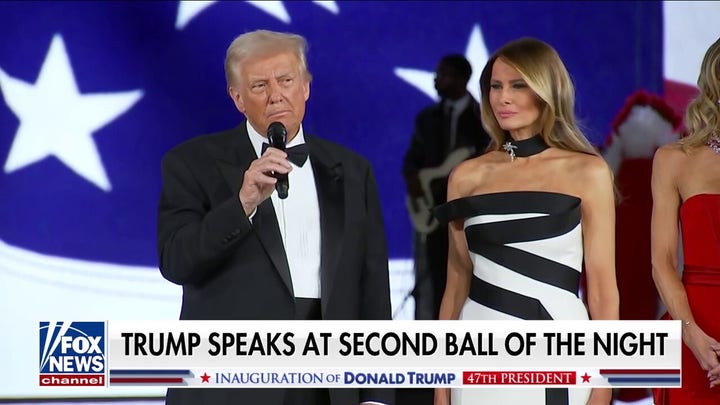 President Trump speaks at the Liberty Ball: 