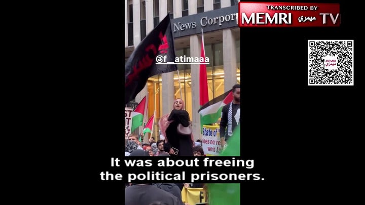 Muslim American Society youth organizer leads "Intifada! Intifada!" marches