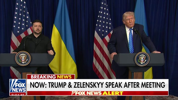 President Trump, Zelenskyy discuss peace plan after Mar-a-Lago meeting