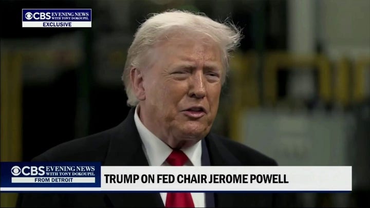Trump discusses DOJ probe of Fed Chair Jerome Powell on CBS