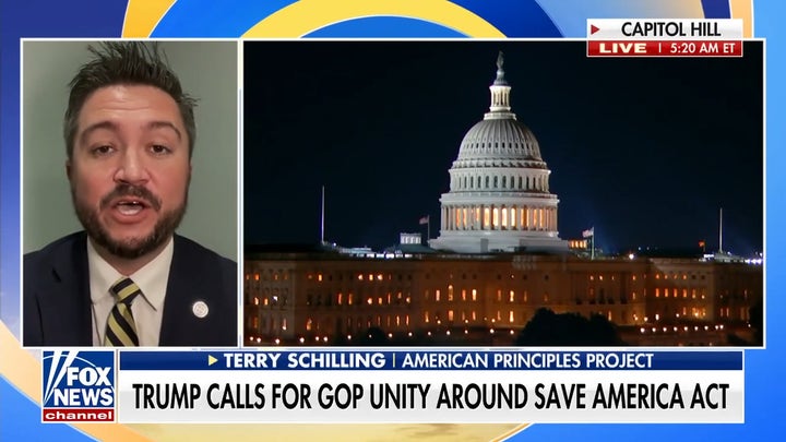 Trump calls for GOP unity around SAVE America Act