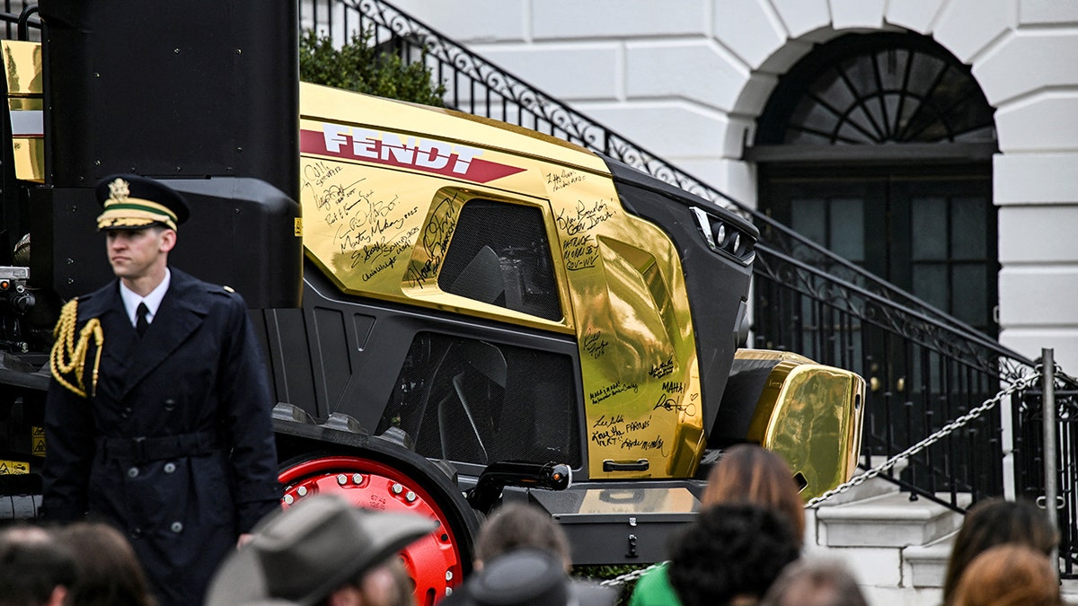 Golden Tractor at White House Farmer Event